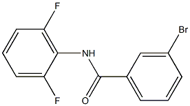 3-bromo-N-(2,6-difluorophenyl)benzamide 结构式