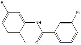 3-bromo-N-(5-fluoro-2-methylphenyl)benzamide 结构式