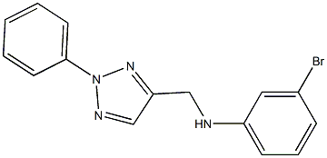 3-bromo-N-[(2-phenyl-2H-1,2,3-triazol-4-yl)methyl]aniline 结构式