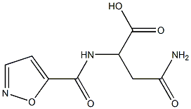 3-carbamoyl-2-(1,2-oxazol-5-ylformamido)propanoic acid 结构式