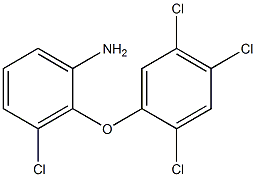 3-chloro-2-(2,4,5-trichlorophenoxy)aniline 结构式