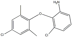 3-chloro-2-(4-chloro-2,6-dimethylphenoxy)aniline 结构式