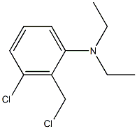3-chloro-2-(chloromethyl)-N,N-diethylaniline 结构式