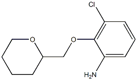 3-chloro-2-(oxan-2-ylmethoxy)aniline 结构式