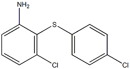 3-chloro-2-[(4-chlorophenyl)sulfanyl]aniline 结构式