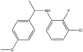 3-chloro-2-fluoro-N-[1-(4-methoxyphenyl)ethyl]aniline 结构式