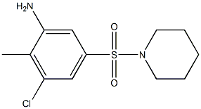 3-chloro-2-methyl-5-(piperidine-1-sulfonyl)aniline 结构式