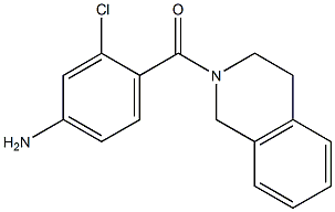3-chloro-4-(3,4-dihydroisoquinolin-2(1H)-ylcarbonyl)aniline 结构式