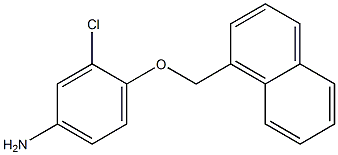 3-chloro-4-(naphthalen-1-ylmethoxy)aniline 结构式