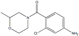 3-chloro-4-[(2-methylmorpholin-4-yl)carbonyl]aniline 结构式