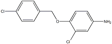 3-chloro-4-[(4-chlorophenyl)methoxy]aniline 结构式