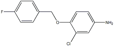 3-chloro-4-[(4-fluorobenzyl)oxy]aniline 结构式