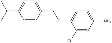 3-chloro-4-{[4-(propan-2-yl)phenyl]methoxy}aniline 结构式
