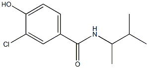 3-chloro-4-hydroxy-N-(3-methylbutan-2-yl)benzamide 结构式