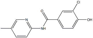 3-chloro-4-hydroxy-N-(5-methylpyridin-2-yl)benzamide 结构式