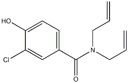 3-chloro-4-hydroxy-N,N-bis(prop-2-en-1-yl)benzamide 结构式