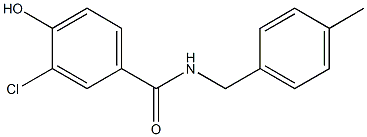 3-chloro-4-hydroxy-N-[(4-methylphenyl)methyl]benzamide 结构式