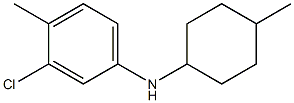 3-chloro-4-methyl-N-(4-methylcyclohexyl)aniline 结构式