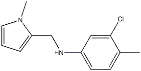 3-chloro-4-methyl-N-[(1-methyl-1H-pyrrol-2-yl)methyl]aniline 结构式