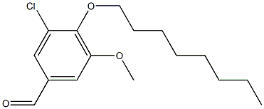 3-chloro-5-methoxy-4-(octyloxy)benzaldehyde 结构式