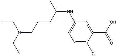 3-chloro-6-{[5-(diethylamino)pentan-2-yl]amino}pyridine-2-carboxylic acid 结构式