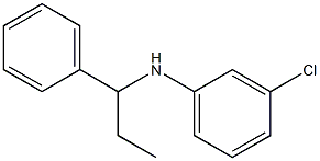 3-chloro-N-(1-phenylpropyl)aniline 结构式