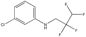 3-chloro-N-(2,2,3,3-tetrafluoropropyl)aniline 结构式