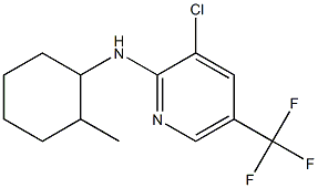 3-chloro-N-(2-methylcyclohexyl)-5-(trifluoromethyl)pyridin-2-amine 结构式