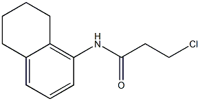 3-chloro-N-(5,6,7,8-tetrahydronaphthalen-1-yl)propanamide 结构式