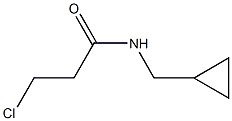 3-chloro-N-(cyclopropylmethyl)propanamide 结构式