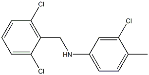 3-chloro-N-[(2,6-dichlorophenyl)methyl]-4-methylaniline 结构式