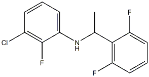 3-chloro-N-[1-(2,6-difluorophenyl)ethyl]-2-fluoroaniline 结构式