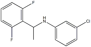 3-chloro-N-[1-(2,6-difluorophenyl)ethyl]aniline 结构式