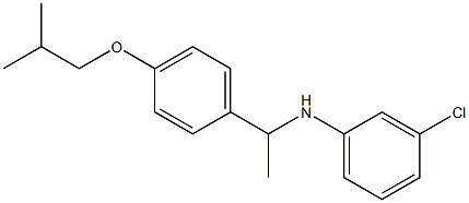 3-chloro-N-{1-[4-(2-methylpropoxy)phenyl]ethyl}aniline 结构式
