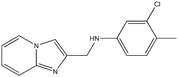 3-chloro-N-{imidazo[1,2-a]pyridin-2-ylmethyl}-4-methylaniline 结构式