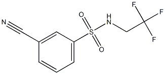 3-cyano-N-(2,2,2-trifluoroethyl)benzenesulfonamide 结构式