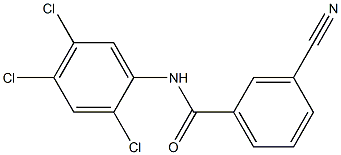 3-cyano-N-(2,4,5-trichlorophenyl)benzamide 结构式
