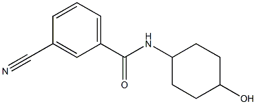 3-cyano-N-(4-hydroxycyclohexyl)benzamide 结构式