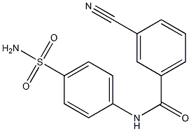 3-cyano-N-(4-sulfamoylphenyl)benzamide 结构式