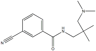 3-cyano-N-[3-(dimethylamino)-2,2-dimethylpropyl]benzamide 结构式