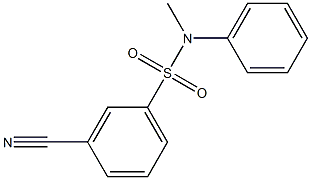 3-cyano-N-methyl-N-phenylbenzenesulfonamide 结构式