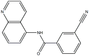 3-cyano-N-quinolin-5-ylbenzamide 结构式