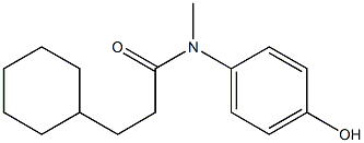 3-cyclohexyl-N-(4-hydroxyphenyl)-N-methylpropanamide 结构式