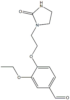 3-ethoxy-4-[2-(2-oxoimidazolidin-1-yl)ethoxy]benzaldehyde 结构式