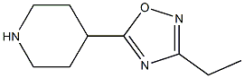 3-ethyl-5-(piperidin-4-yl)-1,2,4-oxadiazole 结构式