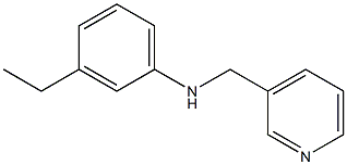 3-ethyl-N-(pyridin-3-ylmethyl)aniline 结构式