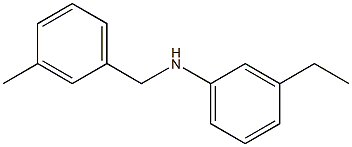 3-ethyl-N-[(3-methylphenyl)methyl]aniline 结构式