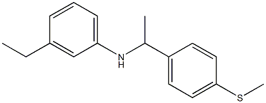 3-ethyl-N-{1-[4-(methylsulfanyl)phenyl]ethyl}aniline 结构式