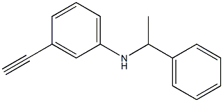 3-ethynyl-N-(1-phenylethyl)aniline 结构式