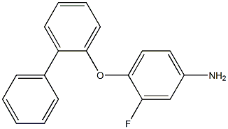 3-fluoro-4-(2-phenylphenoxy)aniline 结构式